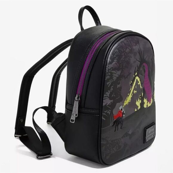 Loungefly Disney Sleeping Beauty Maleficent Dragon Mini Backpack and Wallet main image 9